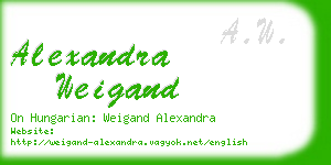 alexandra weigand business card